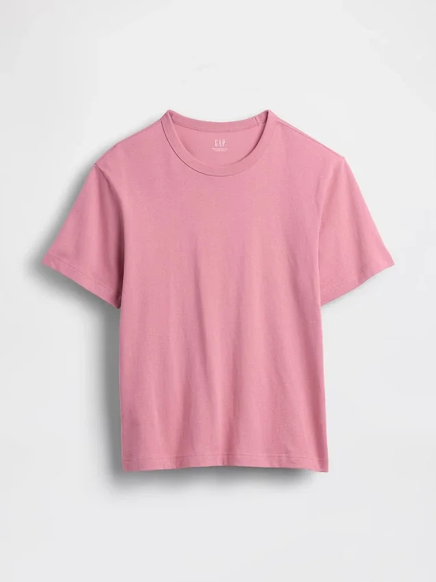 Locker sitzendes T-Shirt für Erwachsene aus schwerer Baumwollmischung