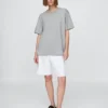 Locker sitzendes T-Shirt für Erwachsene aus schwerer Baumwollmischung