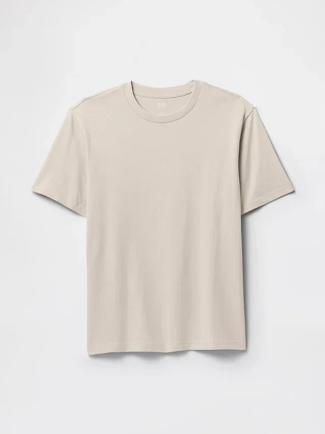 Locker sitzendes T-Shirt für Erwachsene aus schwerer Baumwollmischung