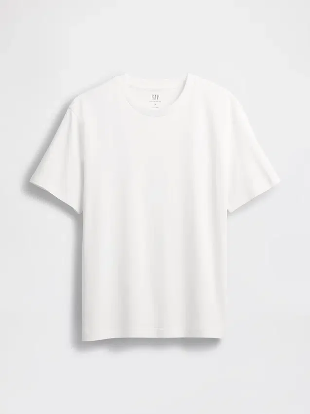Locker sitzendes T-Shirt für Erwachsene aus schwerer Baumwollmischung