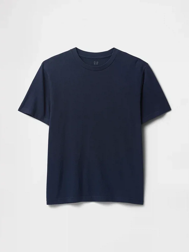 Locker sitzendes T-Shirt für Erwachsene aus schwerer Baumwollmischung