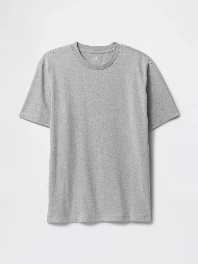 Locker sitzendes T-Shirt für Erwachsene aus schwerer Baumwollmischung