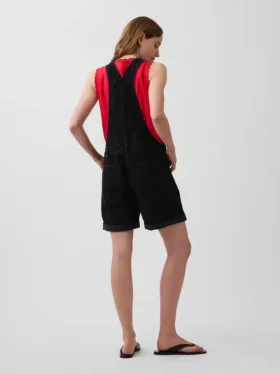 Lockere Denim-Latzhose