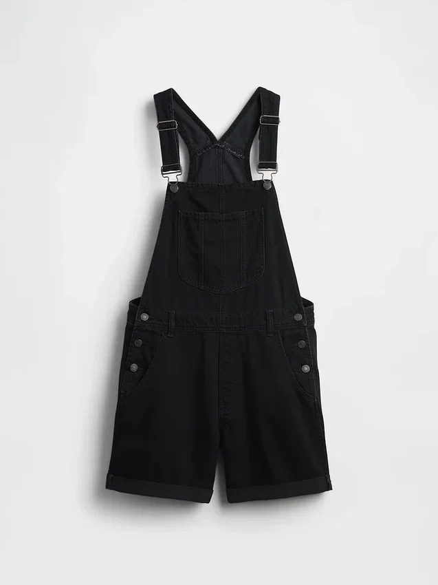 Lockere Denim-Latzhose