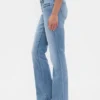 Long & Lean-Jeans mit niedriger Leibhöhe und geflochtenen Taschen