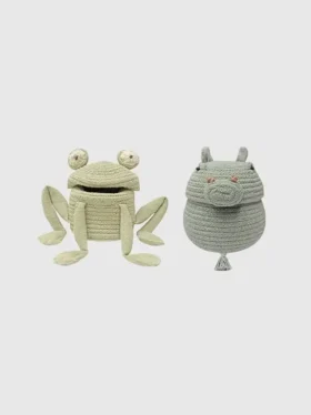 Lorena Canals 2er-Set Mini-Körbe „Fred“ und „Henry“