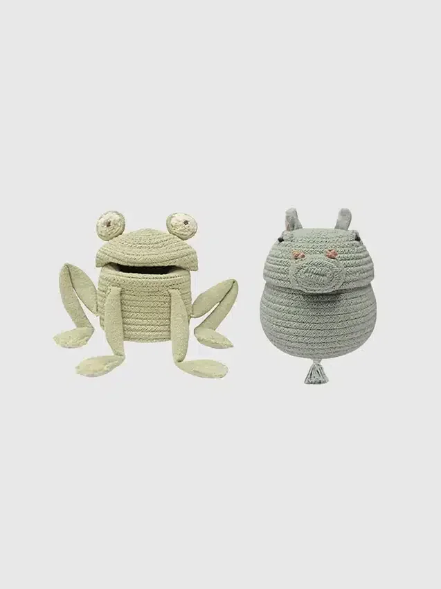 Lorena Canals 2er-Set Mini-Körbe „Fred“ und „Henry“