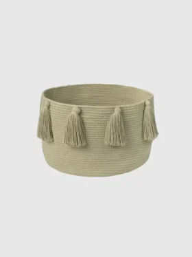 Lorena Canals „Basket“ mit neuen Quasten, oliv