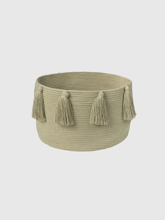 Lorena Canals „Basket“ mit neuen Quasten, oliv