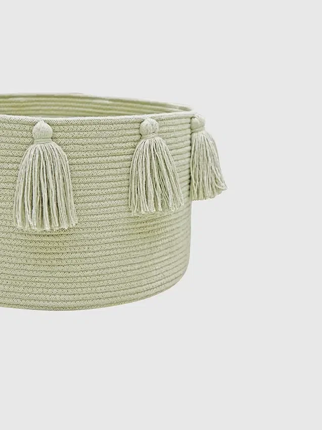 Lorena Canals „Basket“ mit neuen Quasten, oliv