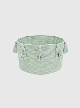 Lorena Canals Korb „New Tassels“ Blue Sage