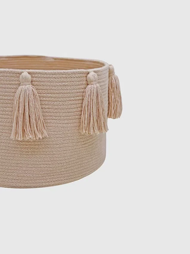 Lorena Canals Korb „New Tassels“ Rose