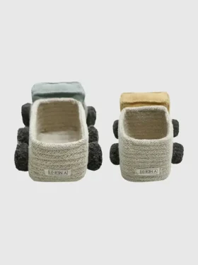 Lorena Canals Set mit Mini-Lkw-Spielkörben