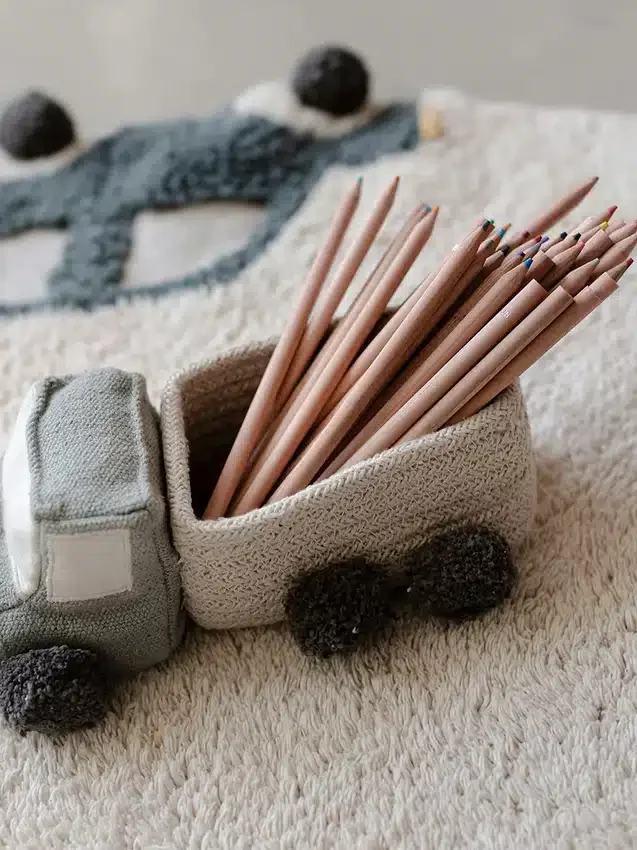 Lorena Canals Set mit Mini-Lkw-Spielkörben