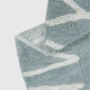 Lorena Canals Waschbarer Teppich „Abc“ in Natur und Vintage-Blau