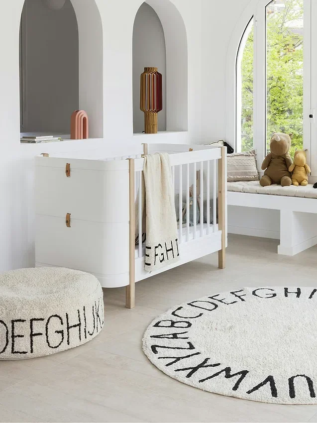 Lorena Canals Waschbarer Teppich „ABC Natural Black“