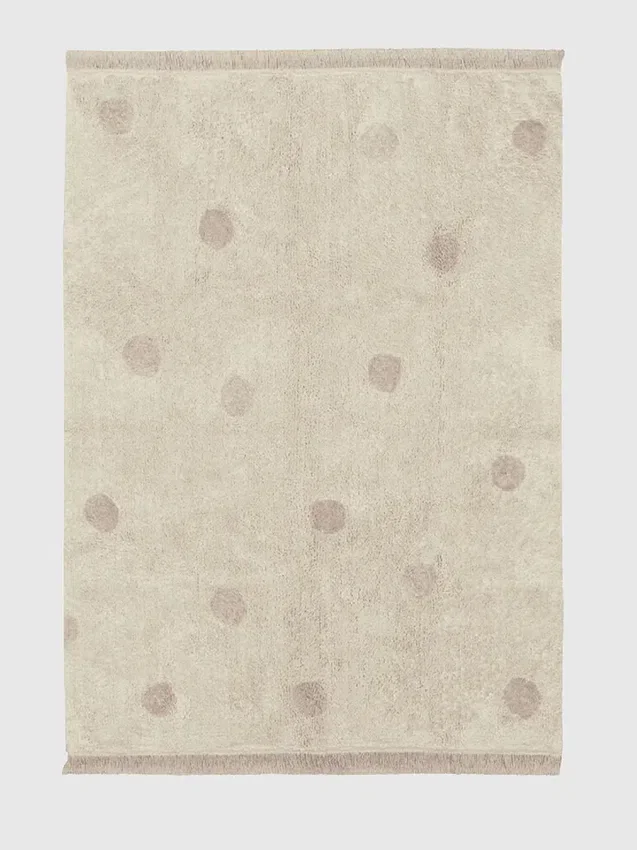 Lorena Canals waschbarer Teppich „Hippy Dots“ Vintage Nude