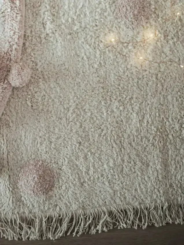 Lorena Canals waschbarer Teppich „Hippy Dots“ Vintage Nude