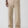 Lose Carpenter-Hose im 90er-Jahre-Stil aus Canvas mit doppelten Knieverstärkungen