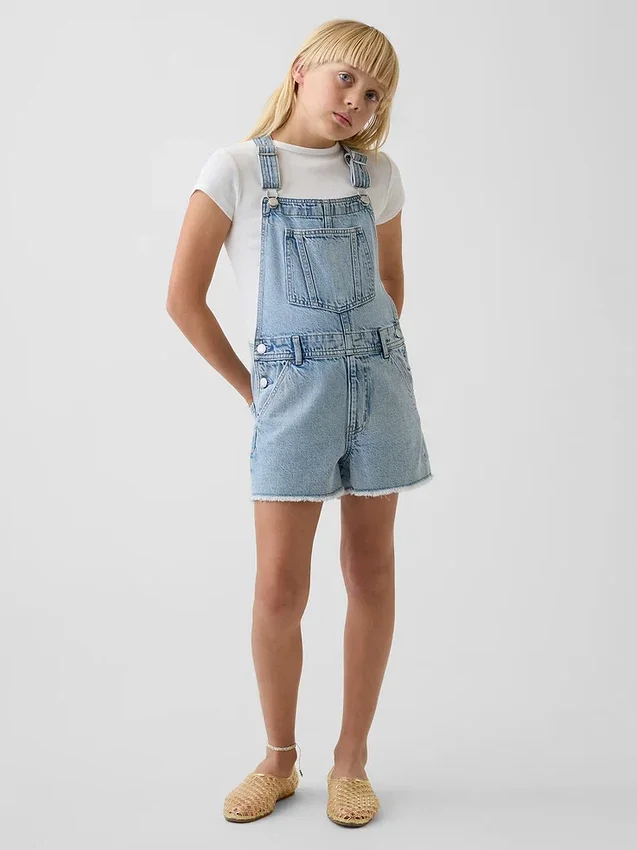 Lose Denim-Latzhose für Kinder