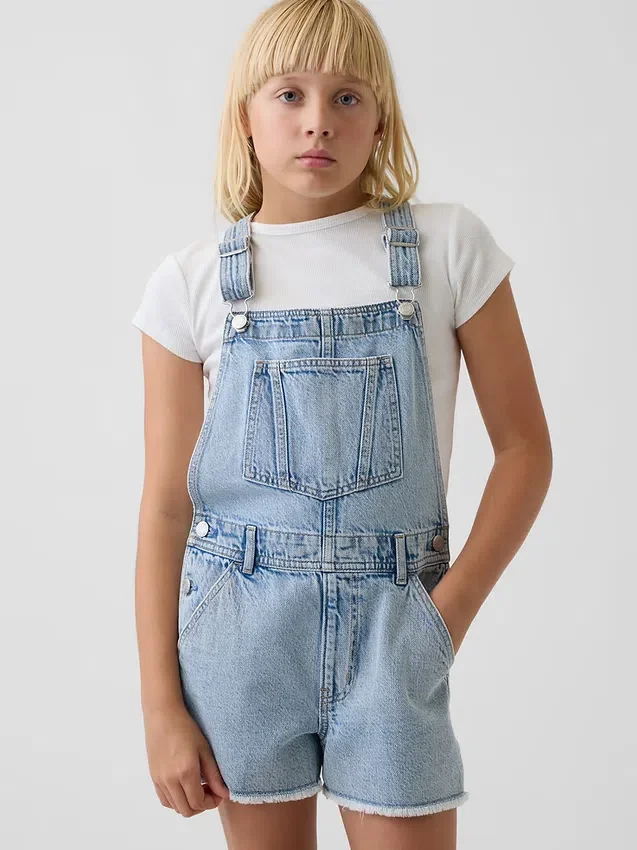 Lose Denim-Latzhose für Kinder
