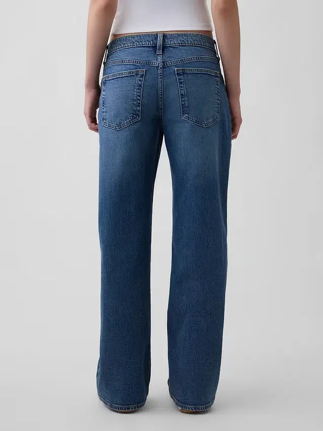 Lose Jeans im 90er-Jahre-Stil mit extra niedriger Leibhöhe