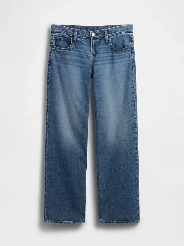 Lose Jeans im 90er-Jahre-Stil mit extra niedriger Leibhöhe
