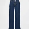 Lose Jeans im 90er-Jahre-Stil mit niedriger Leibhöhe und Kordelzug
