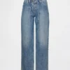 Lose Jeans im 90er-Jahre-Stil mit niedriger Leibhöhe und Schnürung