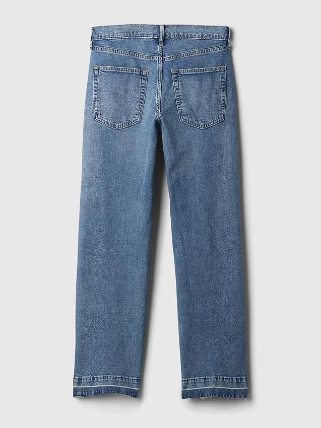 Lose Jeans im Stil der 90er mit mittlerer Leibhöhe