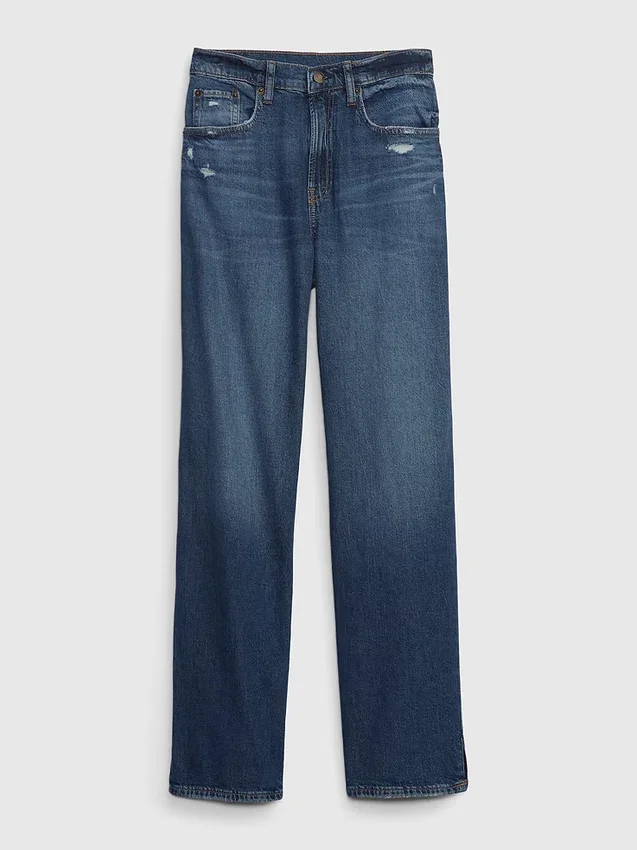 Lose Jeans im Teen-90er-Stil