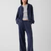 Lose Jogginghose aus Vintagesoft-Frottee mit mittlerer Leibhöhe