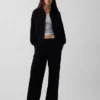 Lose Jogginghose aus Vintagesoft-Frottee mit mittlerer Leibhöhe