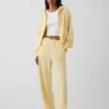 Lose Jogginghose aus Vintagesoft-Frottee mit mittlerer Leibhöhe