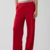Lose Jogginghose aus Vintagesoft-Frottee mit mittlerer Leibhöhe