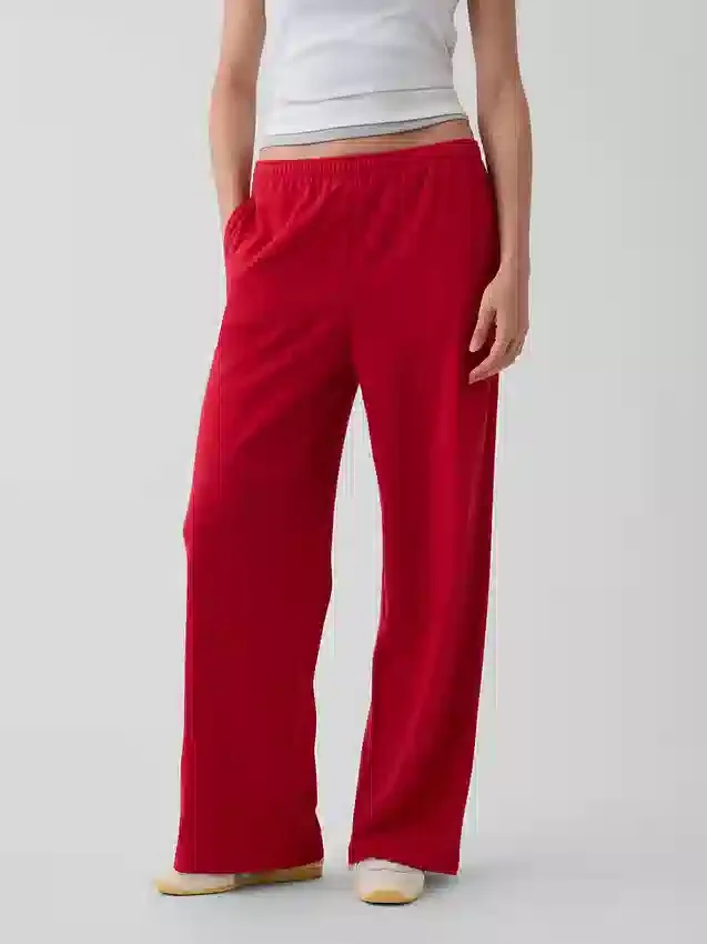 Lose Jogginghose aus Vintagesoft-Frottee mit mittlerer Leibhöhe