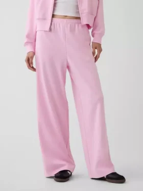 Lose Jogginghose aus Vintagesoft-Frottee mit mittlerer Leibhöhe