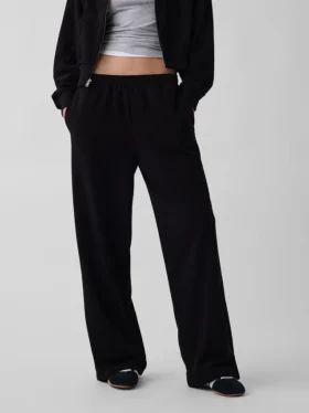 Lose Jogginghose aus Vintagesoft-Frottee mit mittlerer Leibhöhe