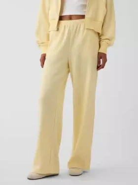 Lose Jogginghose aus Vintagesoft-Frottee mit mittlerer Leibhöhe