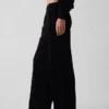 Lose Jogginghose aus Vintagesoft-Frottee mit mittlerer Leibhöhe