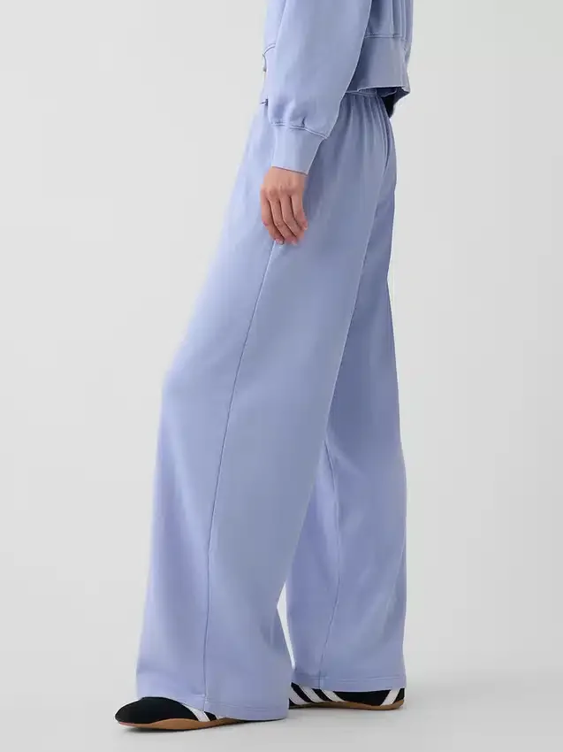Lose Jogginghose aus Vintagesoft-Frottee mit mittlerer Leibhöhe