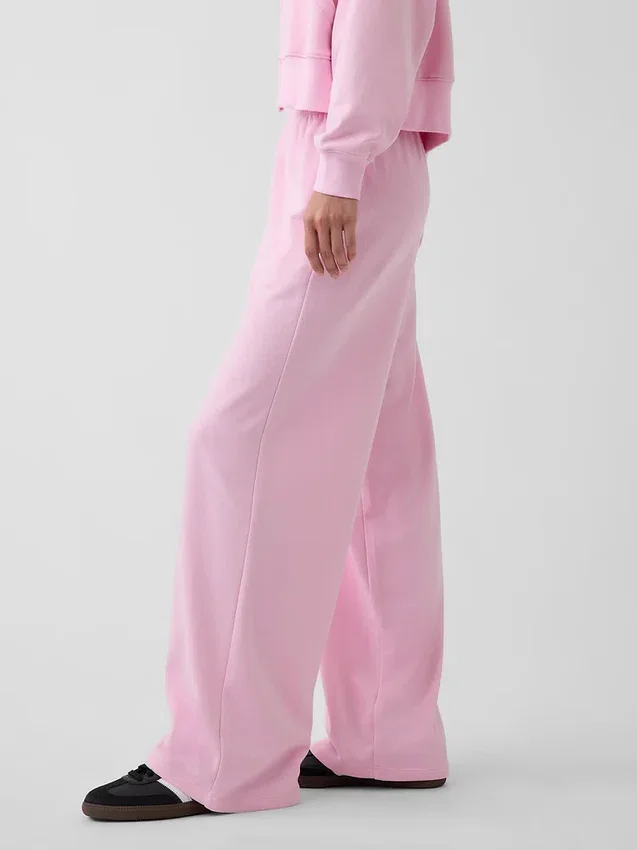 Lose Jogginghose aus Vintagesoft-Frottee mit mittlerer Leibhöhe