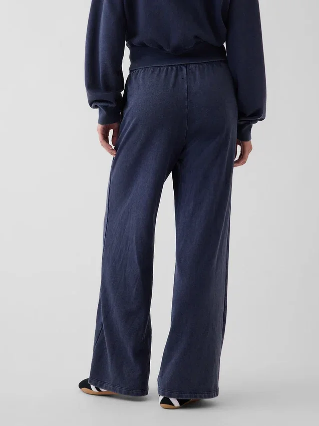 Lose Jogginghose aus Vintagesoft-Frottee mit mittlerer Leibhöhe