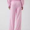 Lose Jogginghose aus Vintagesoft-Frottee mit mittlerer Leibhöhe