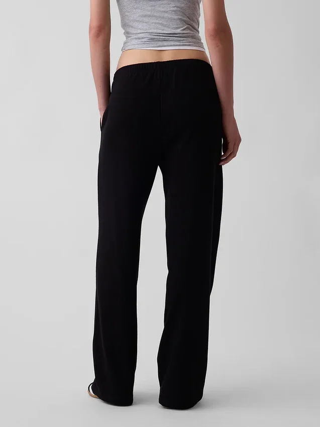 Lose Jogginghose aus Vintagesoft-Frottee mit mittlerer Leibhöhe
