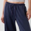 Lose Jogginghose aus Vintagesoft-Frottee mit mittlerer Leibhöhe