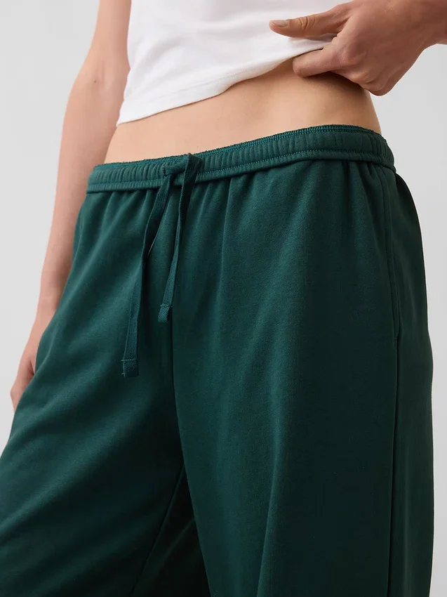 Lose Jogginghose aus Vintagesoft-Frottee mit mittlerer Leibhöhe