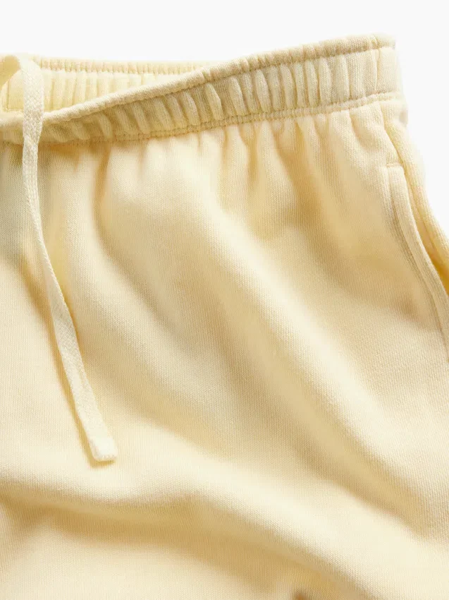 Lose Jogginghose aus Vintagesoft-Frottee mit mittlerer Leibhöhe