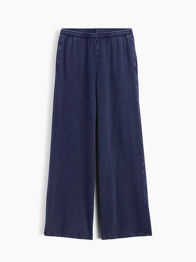 Lose Jogginghose aus Vintagesoft-Frottee mit mittlerer Leibhöhe