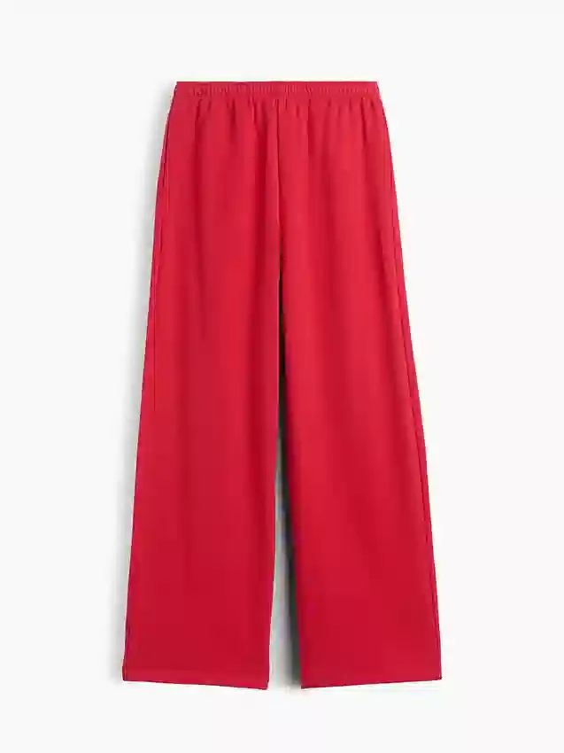 Lose Jogginghose aus Vintagesoft-Frottee mit mittlerer Leibhöhe